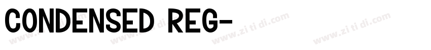 Condensed Reg字体转换
